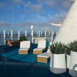 Außenbereich des Spa