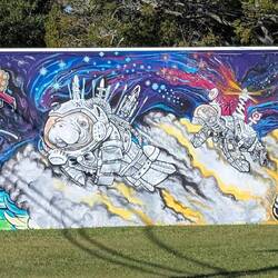 Canaveral themed mural, Titusville, FL