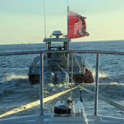 Taking a tow into the Brunswick, GA Inlet