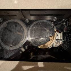 "I don't get it. All I did was kneel on it," said Dave