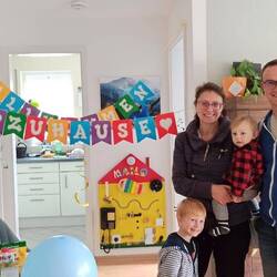 Zuhause angekommen und mit tollen Überraschungen und Leckereien überrascht. Vielen Dank an alle 😇