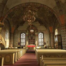 Interessante Ausgestaltung der Kirche