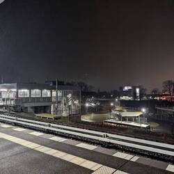 Start bei Kälte und Regen