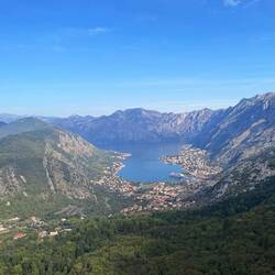 Bucht von Kotor mit Kotor