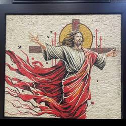 Kein Bild, kein Foto, ein Mosaik aus tausenden kleinen Steinen, ca. 60x60 cm