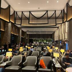 Jakarta Lounge. Ranks with Emirates in Dubai