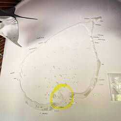 This is the Laamu Atoll ... we are on the island circle in yellow.