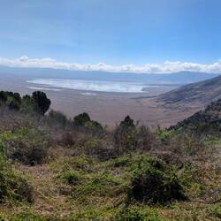 The crater from the rim