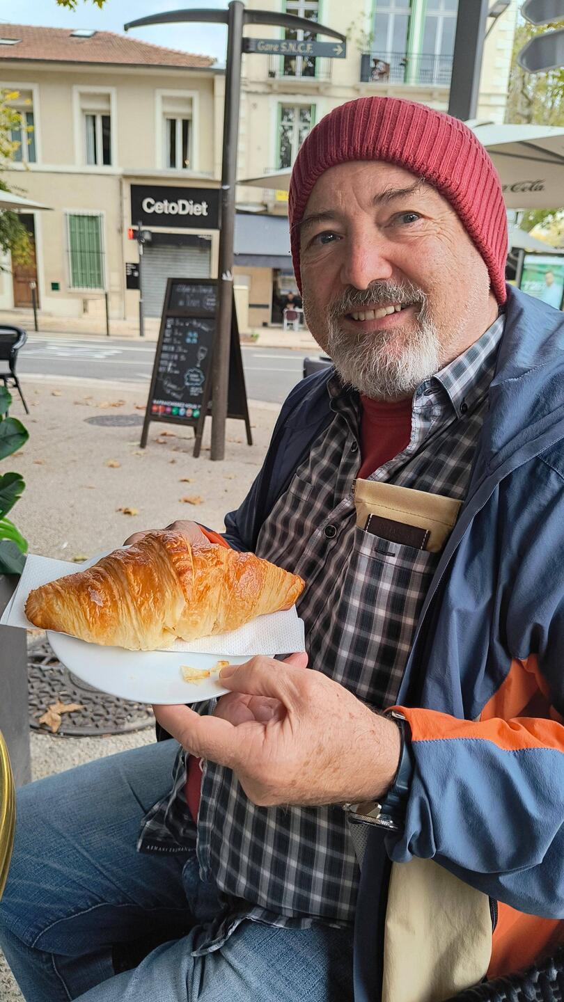 This little coffee shop had the most delicious croissant ever.