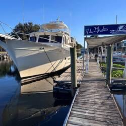 Alongside for the night. The bar is beyond... 😋