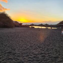 Abendatmosphäre heute am Strand