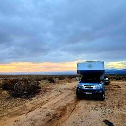 Unser einsamer Stellplatz im Nirgendwo