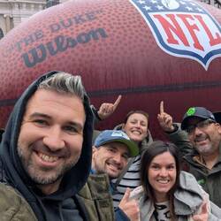 NFL Experience, immerhin für 1 Foto hats gereicht