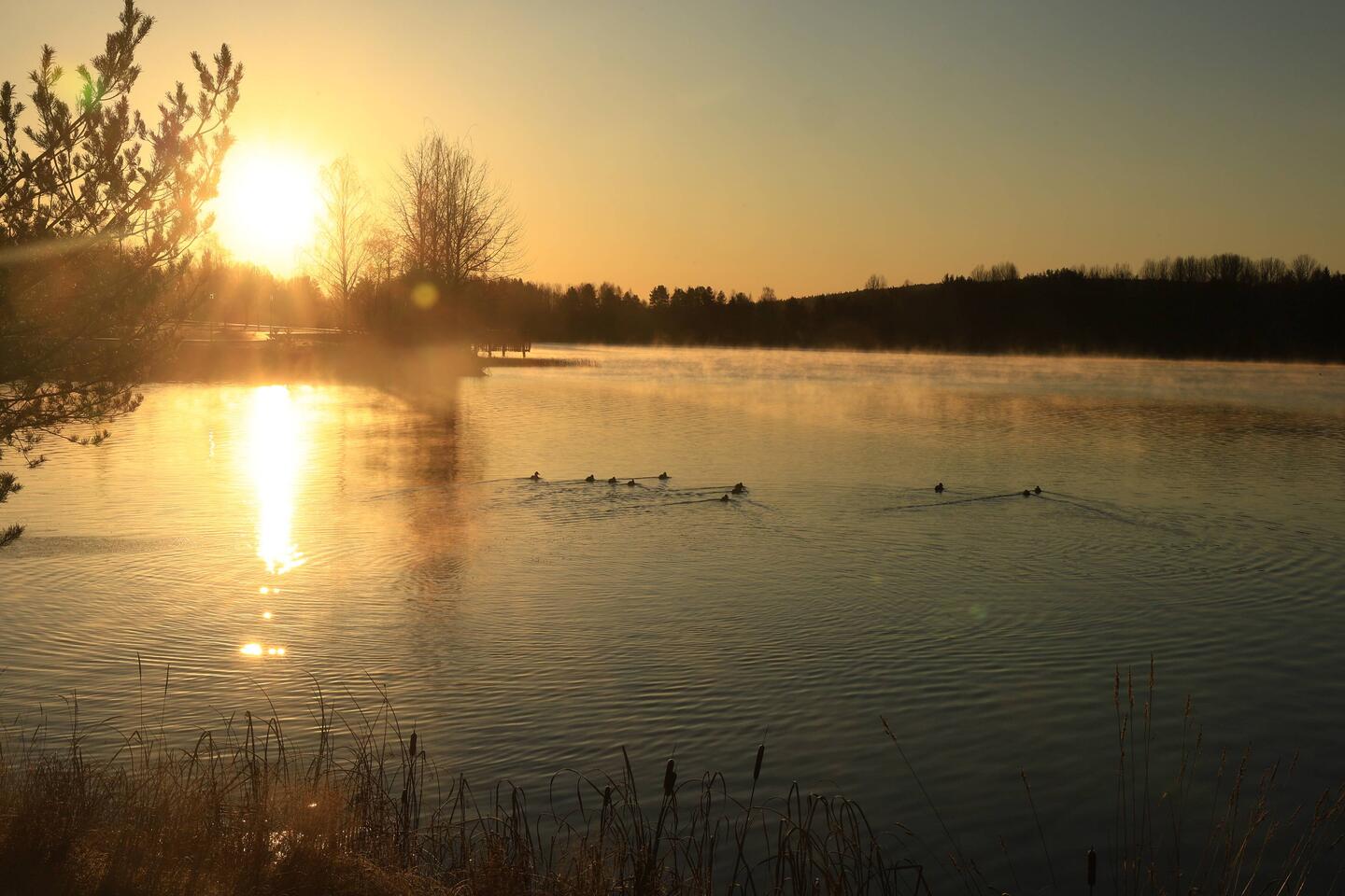 Aufbruch bei schönstem Sonnenschein