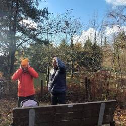 Die nette Fotografin war zu schnell und wir noch in der Maske!😳