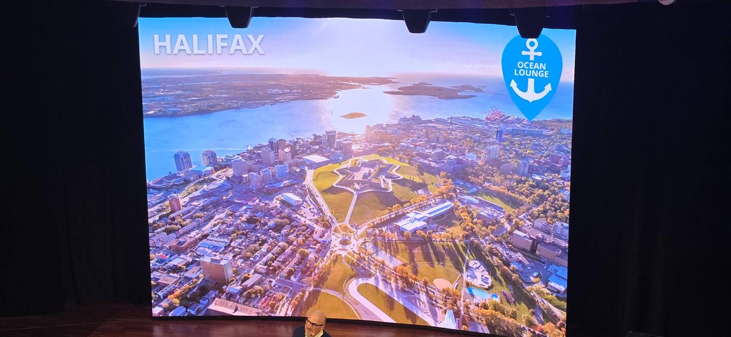 Halifax aus der Luft mit der Zitadelle in der Mitte