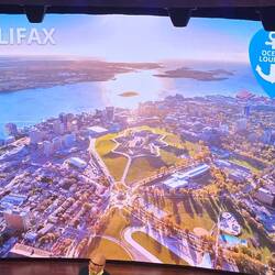 Halifax aus der Luft mit der Zitadelle in der Mitte