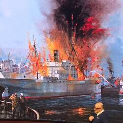 Halifax Explosion, bis zur Atombombe die größte durch Menschen verursachte Explosion.