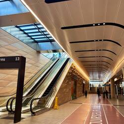 Dit is het station van Sydney, wat recentelijk helemaal vernieuwd is