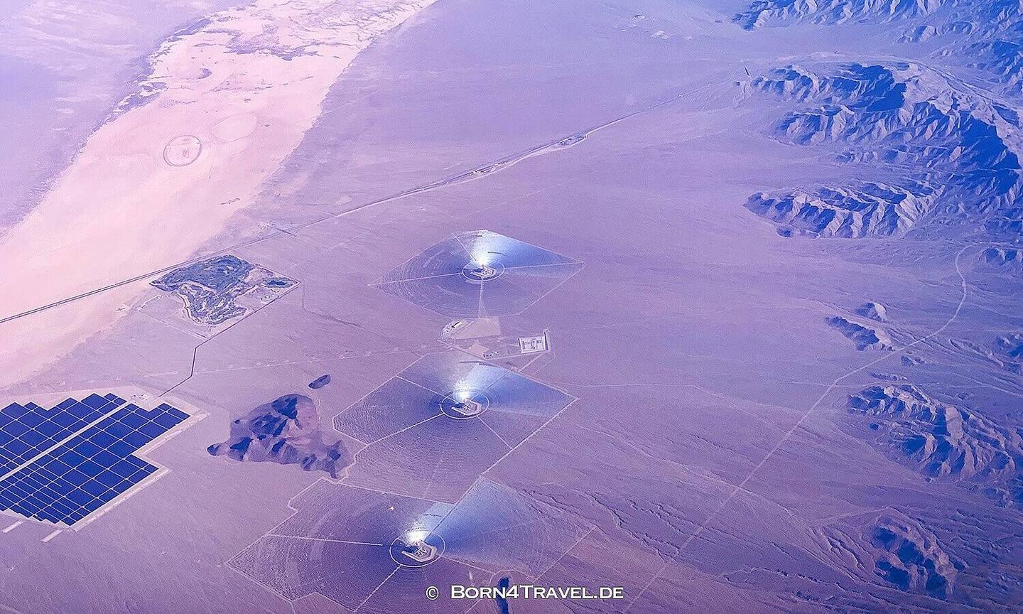 Ivanpah aus dem Flugzeug gesehen