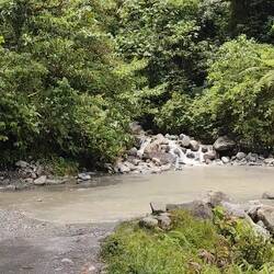 Diese kleine Wasserdurchfahrt kann bei starken Regenfällen unpassierbar werden.