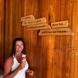 After snorkel treat ... it's like Catechism. Class = Ice cream