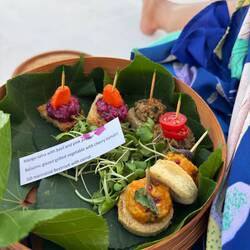 Sunset snacks ... glad I had an ice cream before boarding!