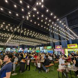 Streetfood Markt auf dem Rückweg