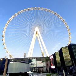 Ain Dubai - The Dubai Eye. Auf der künstlichen Halbinsel Blue Waters