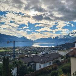 Blick Richtung Ascona und Italien.