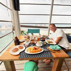 Breakfast spread ...