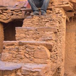 Stairs leading up to the captain's quarters