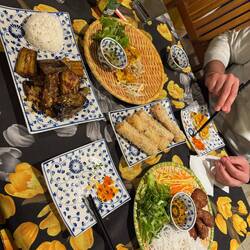 Dinner wie gestern Abend. Das werden wir vermissen!