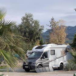 Auf dem Wohnmobilstellplatz