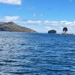 On the ferry from Copacabaña to the Island of the Sun