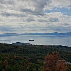 View of Kinko Bay from the Akamizu Observation Point on Sakurajima.