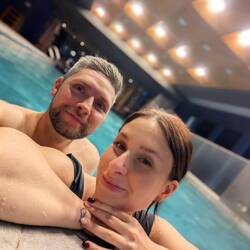 Plantschen im 10. Stock unseres Hotels ☺️