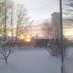 Blick aus meinem Seitenfenster - die letzten Sonnenstrahlen