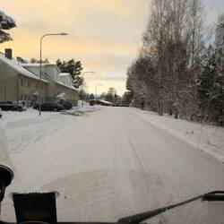 Zufahrtsstraße zum Stellplatz - bei vorsichtiger Fahrweise auch mit meinen Winterreifen befahrbar