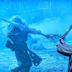 Michelle taking on the nightwalkers