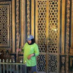...Nachfahrin Saladins, die Herrscherin über die Sauberkeit in der Zitadelle