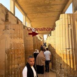 Säulengang zur Stufenpyramide des Pharaos Djoser