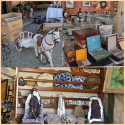 Weihnachtsmarkt wird aufgebaut.