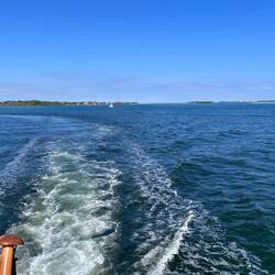 Turning sharp right at The Crossroads and thus crossing my wake