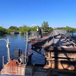 The Florida East Coast Railroad swingbridge