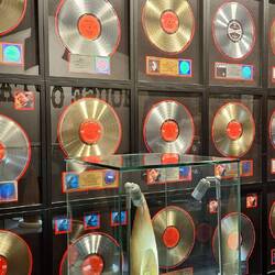 Eine Auswahl seiner Goldenen und Platin Schallplatten