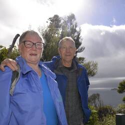 On the track at Motuara Island