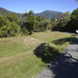 Some interesting pits at Karaka Point - pits for kia and accommodation