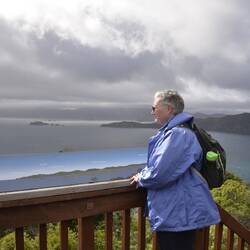Robyn at the top of the viewing tower