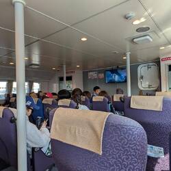 On the ferry to Taketomi